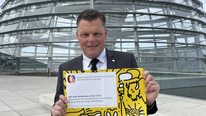 CDU-Bundestagsabgeordneter Wilhelm Gebhard unterstützt Jugendaustausch zwischen Deutschland und den USA